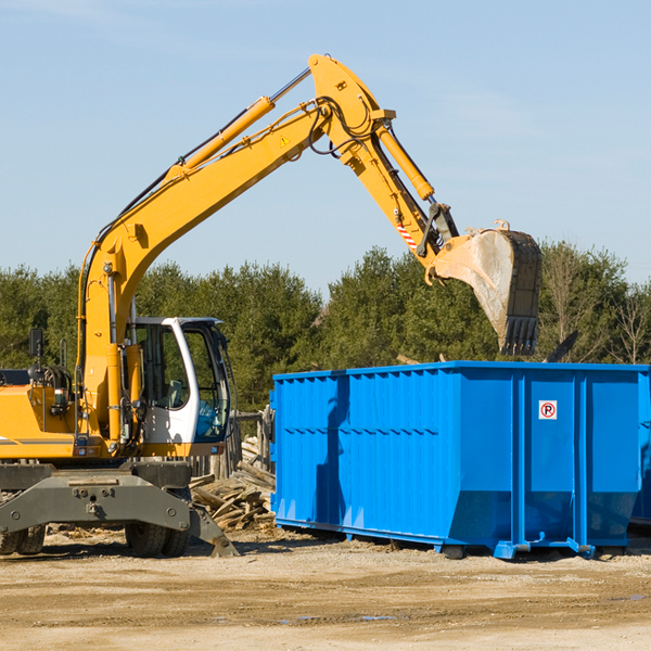 what size residential dumpster rentals are available in Jobstown NJ